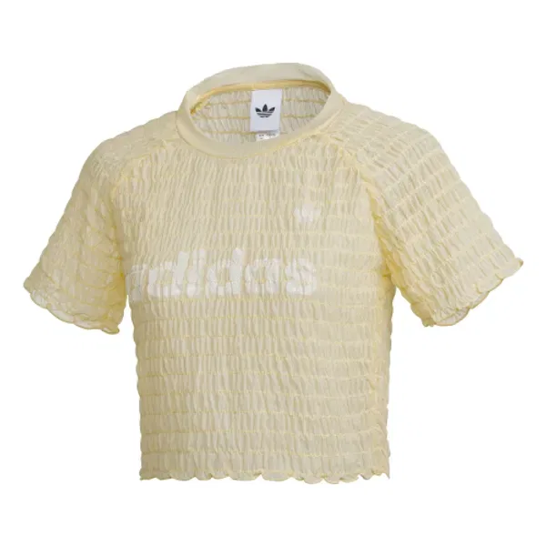 Футболка с дымчатым эффектом, Adidas, желтая — фото 4