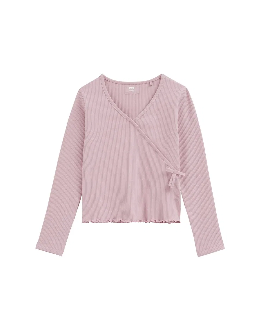 Топ WE Fashion сиреневого цвета