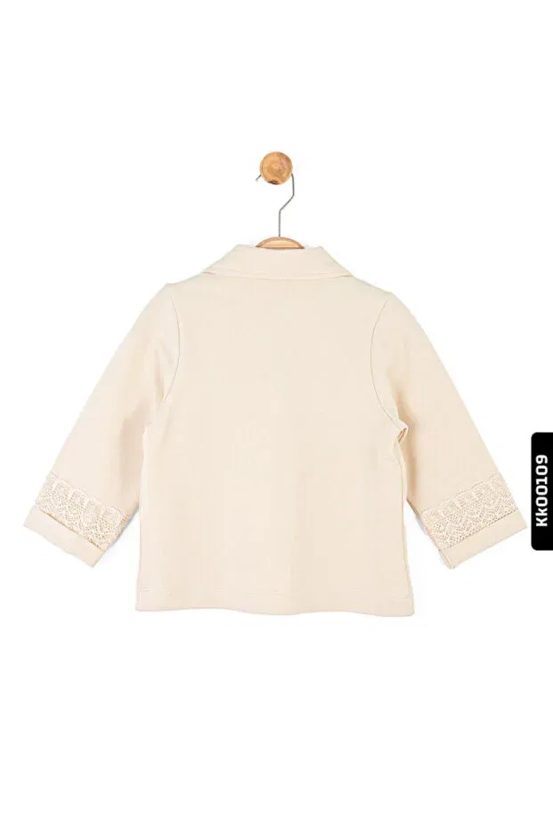 Детский жакет для девочек с длинным рукавом Nk Kids, Nude Color — фото 2