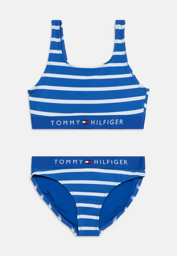 Купальник полосатый Set - bikini Tommy Hilfiger Blue orbit, голубой