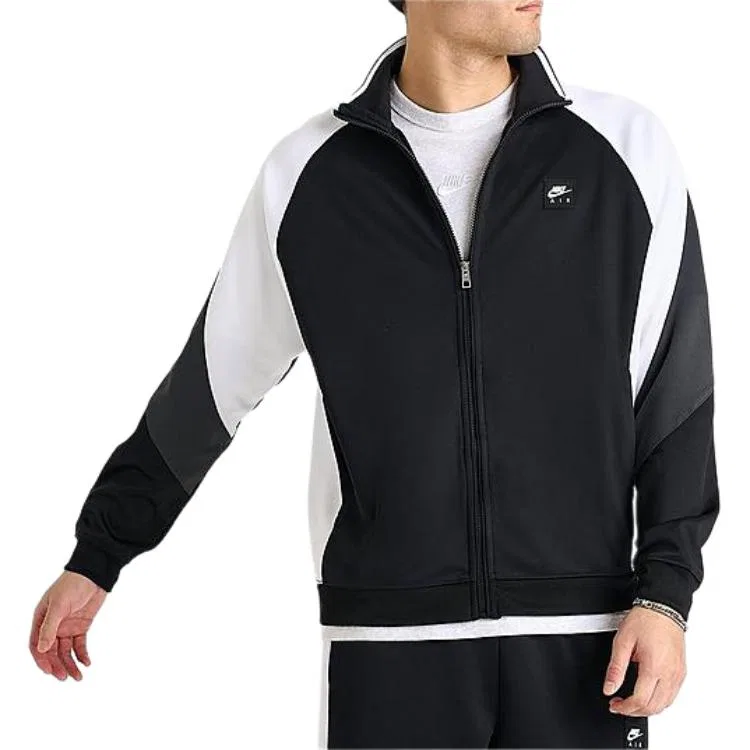 Мужская куртка-ветровка с полиэстеровым трикотажем Nike, Black — фото 4