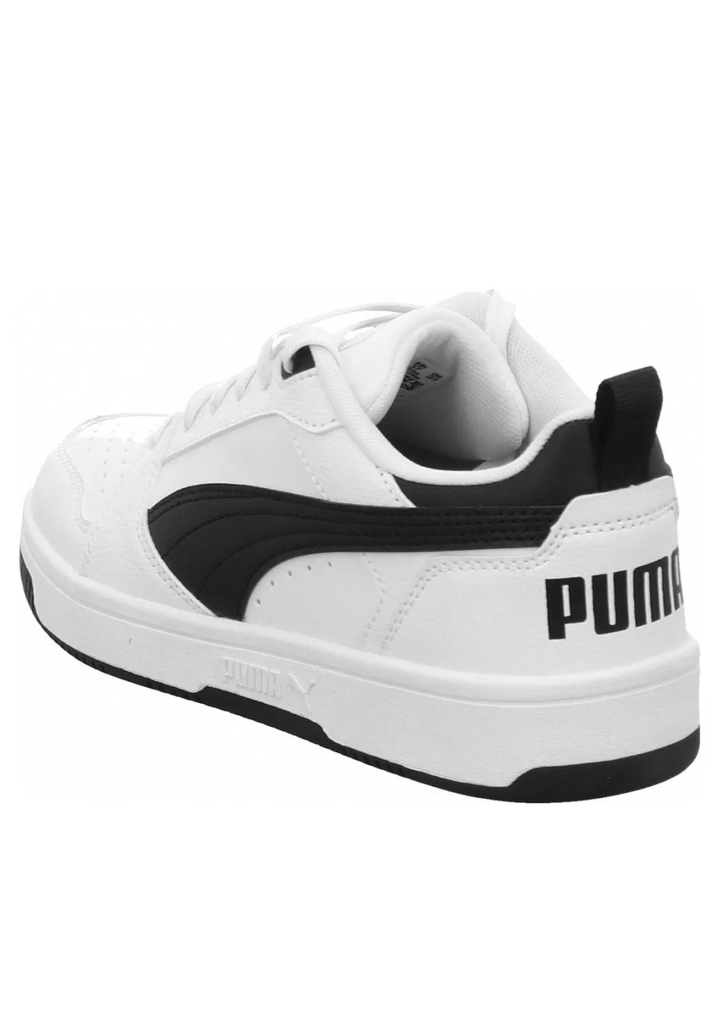 Детские кроссовки с ретро-дизайном Rebound V6 Low Puma, Weiss Schwarz — фото 3