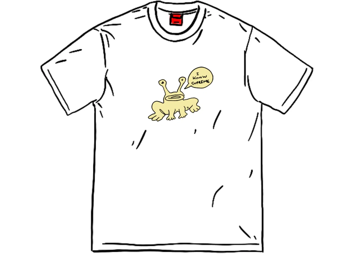 Мужская футболка с принтом Daniel Johnston Supreme, White
