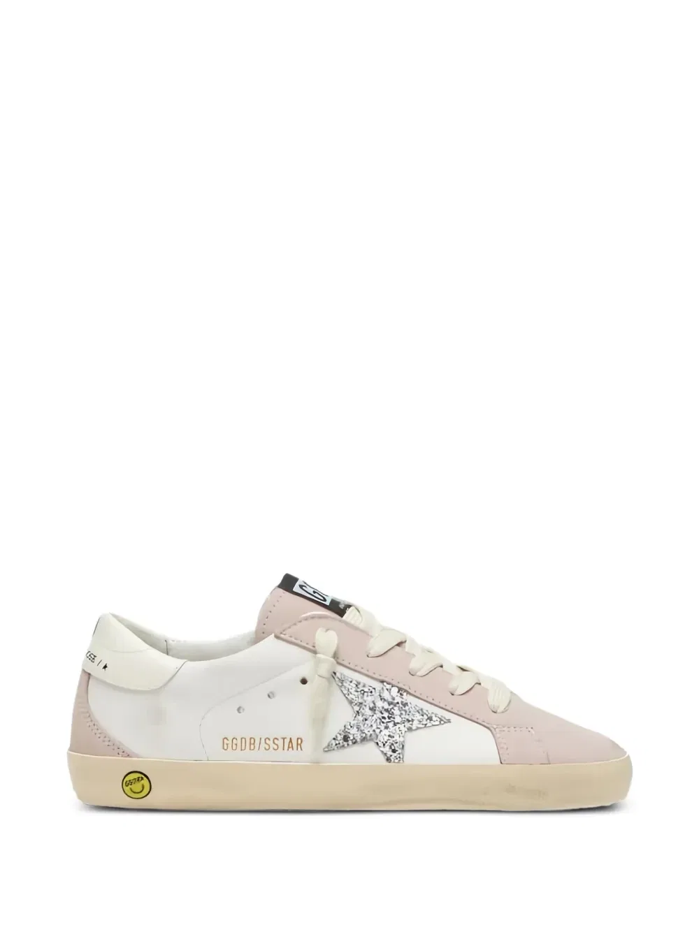 Кроссовки Super-Star с блестящей нашивкой Golden Goose Kids, белый — фото 2