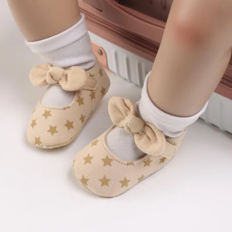 Детские туфли Мэри Джейн для девочек Princess Dress Purepips, Beige-Star — фото 3
