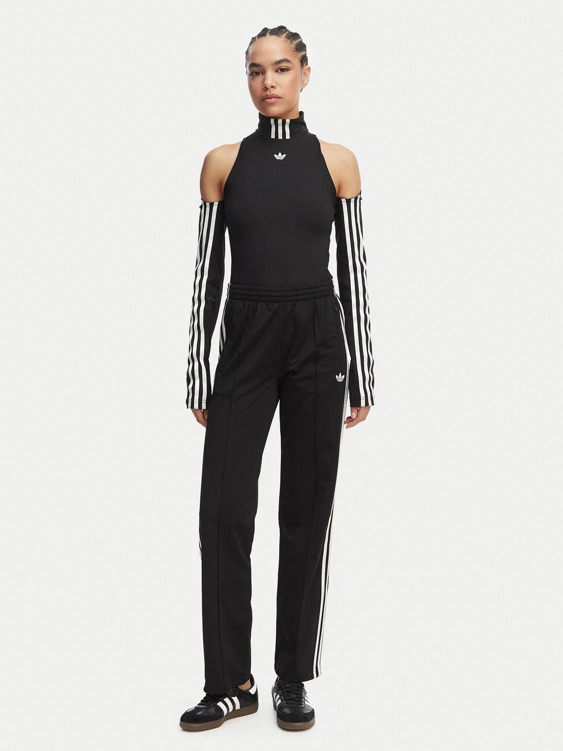 Женские спортивные штаны стандартного кроя Firebird Classic Adidas, черный — фото 2