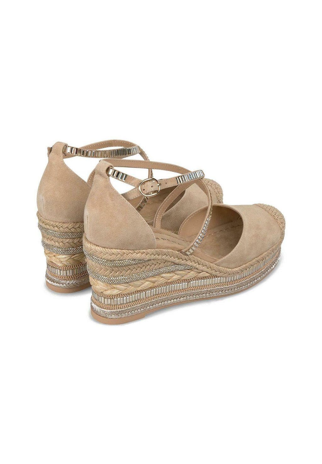 Босоножки на платформе DE CON PUNTERA REDONDEADA Y CIERRE HEBILL - Platform heels Alma en Pena, светло-коричневый — фото 4