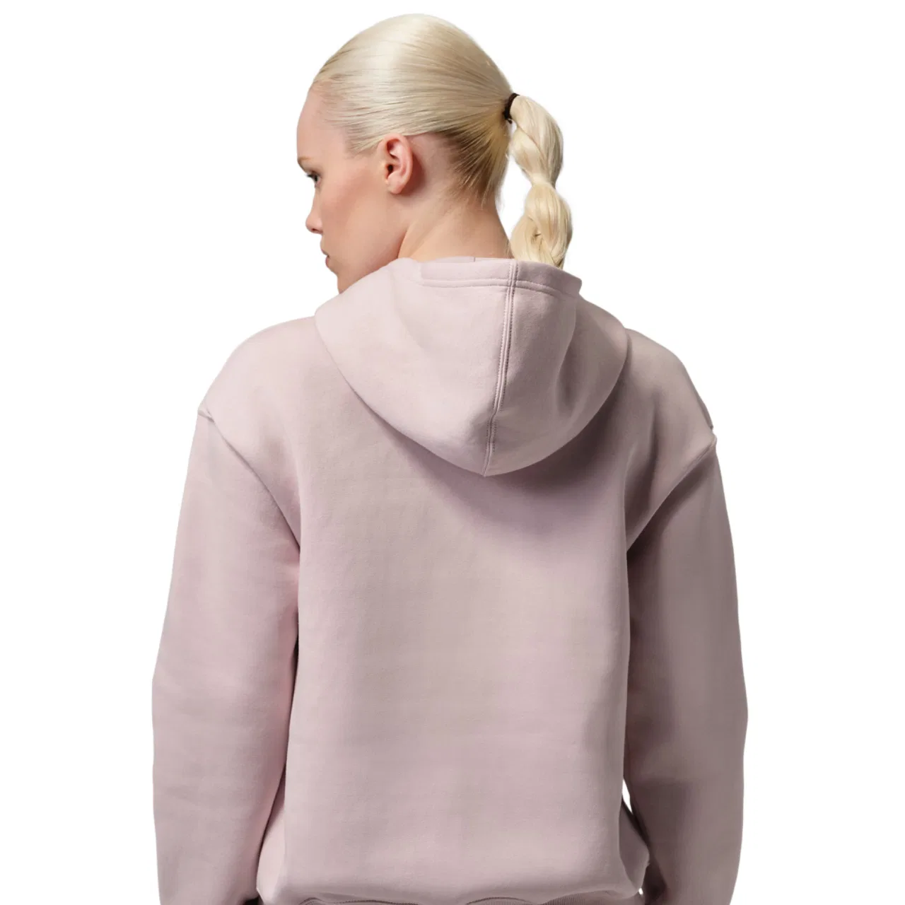 Женская толстовка с капюшоном Brooklyn Fleece Pullover 24 Jordan, цвет White/Particle Rose — фото 2
