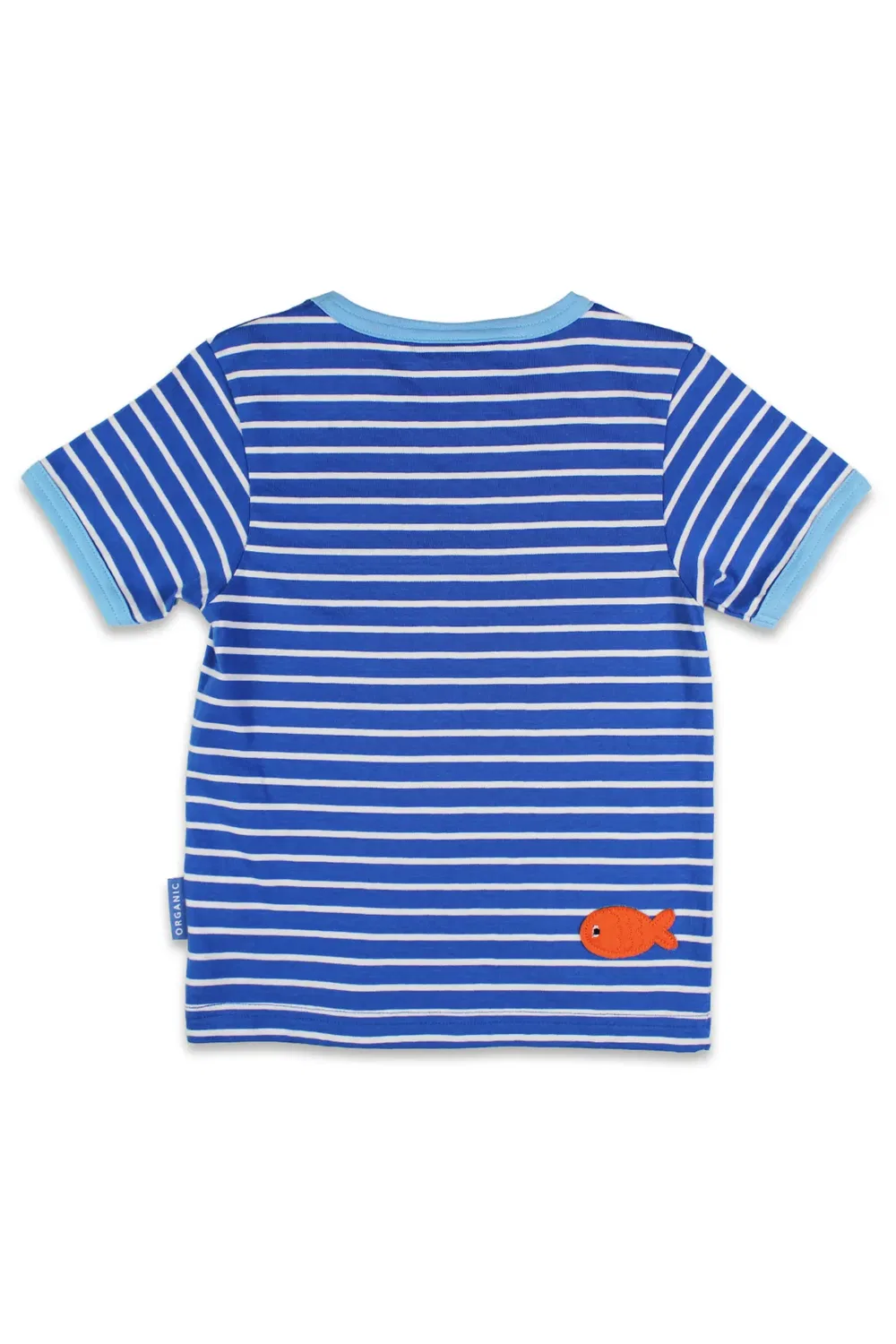 Детская футболка с аппликацией с коротким рукавом Toby Tiger, Blue — фото 3