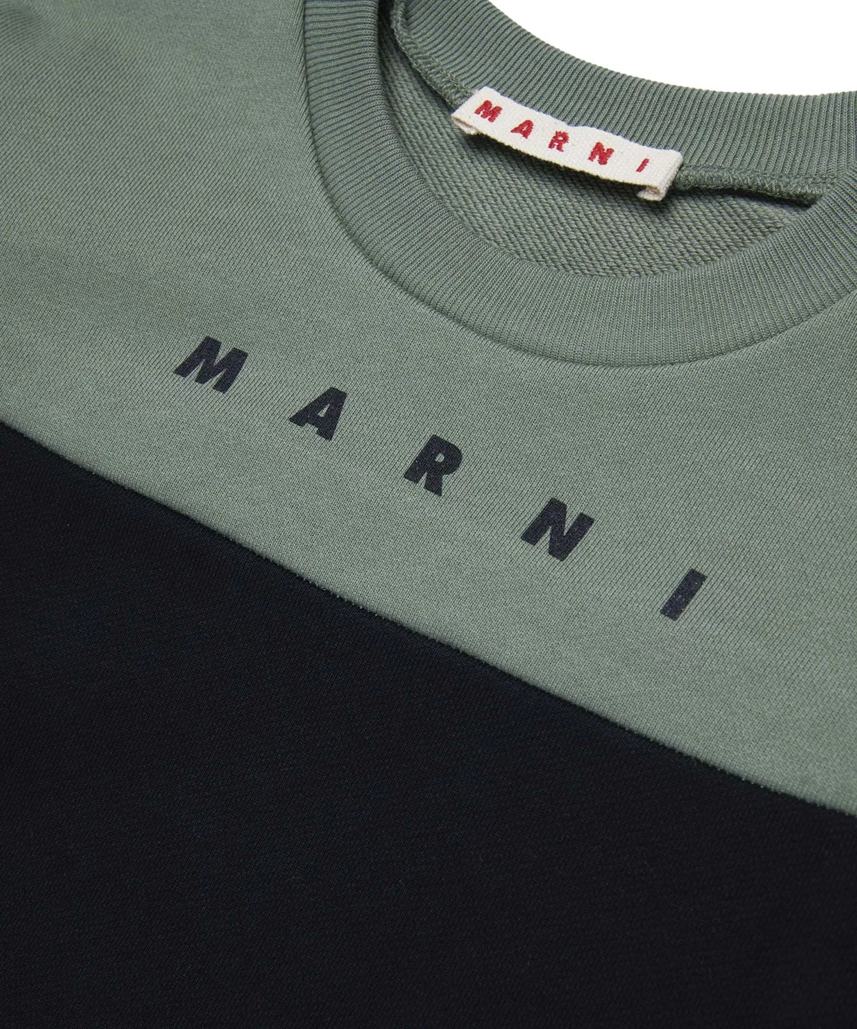 Детский свитшот с длинным рукавомColor Block MARNI, Black — фото 4