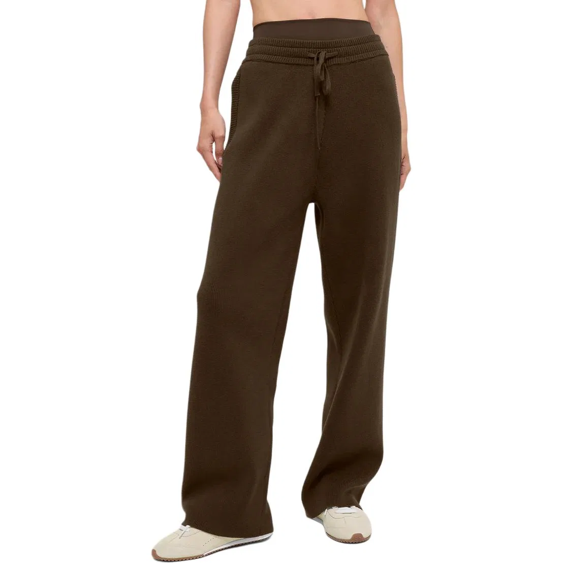 Женские трикотажные спортивные штаны Knitted Sweatpants Alo Yoga, Gravel — фото 3