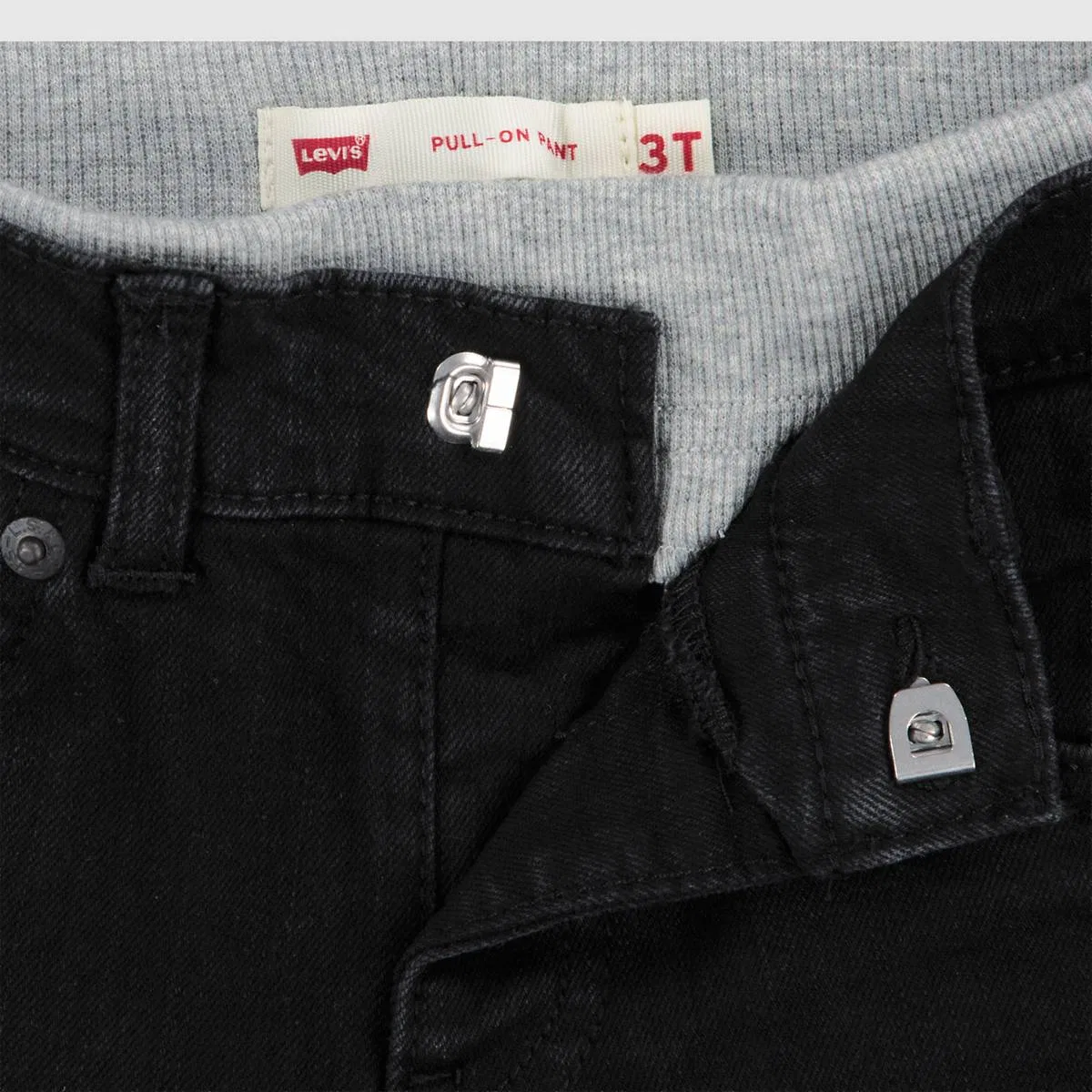 Детские штанишки Murphy на резинке для мальчиков 2-4 лет Levi's, Black Stretch - Dark Wash — фото 3