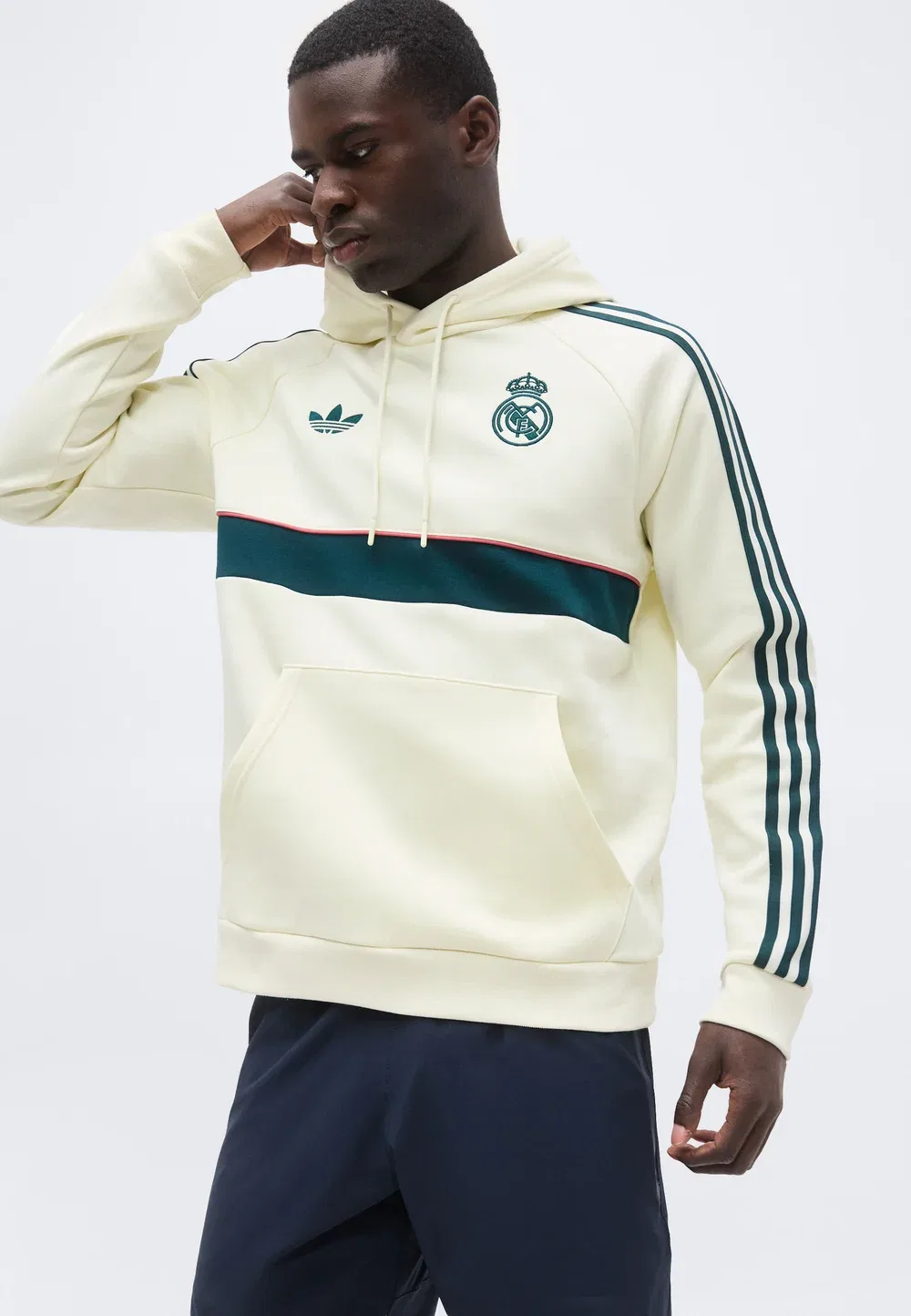 Худи "Реал Мадрид" - клубная одежда Adidas Originals, Ivory — фото 4