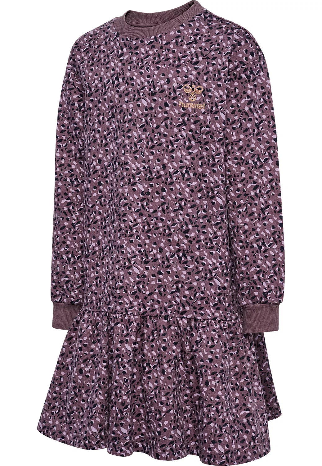 Детское платье с длинным рукавом Hmlannika Lifestyle Hummel, Dark Lilac — фото 4