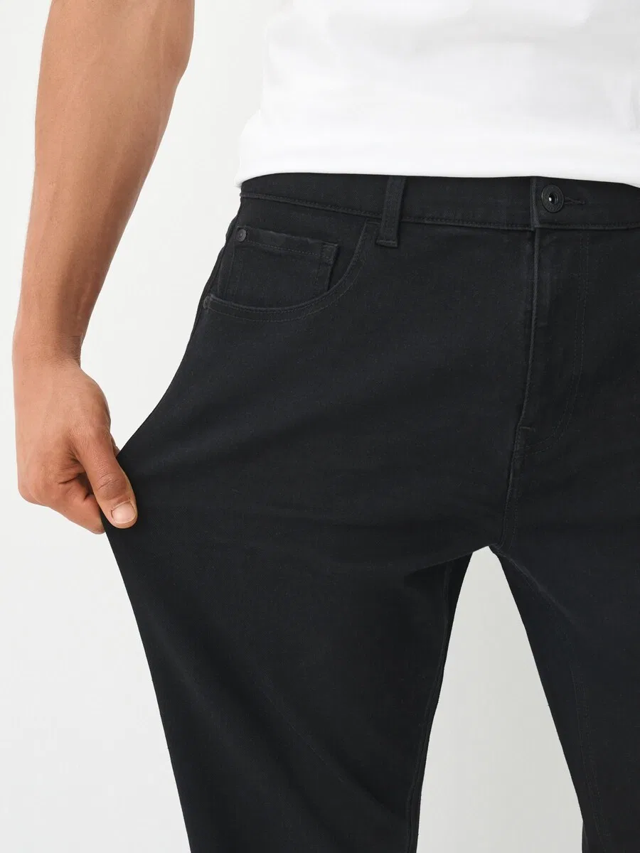 Джинсы Next Slim fit 'Essential' из черного денима — фото 3