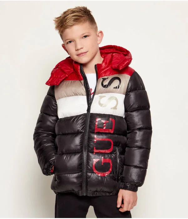 Детская куртка для мальчиков с наполнителем Guess, черный
