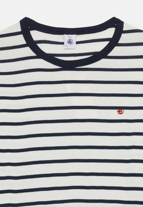 Детская пижама хлопковая Unisex set Petit Bateau marshmallow, smoking — фото 4