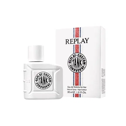 Туалетная вода шипрово-цветочная Replay Tank Custom For Woman, 30 мл
