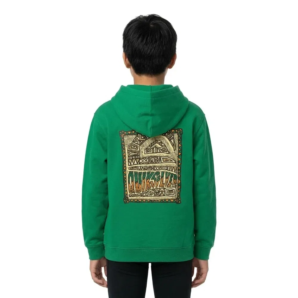 Худи на молнии Graphic Hero Quiksilver, зеленый — фото 4