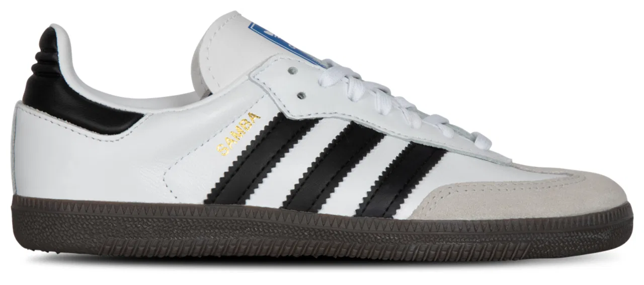 Кеды для мальчиков Samba Adidas, цвет White/Core Black/Gum