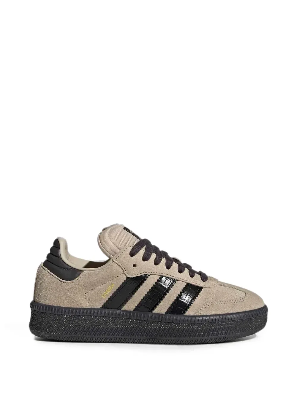 Кроссовки с замшевыми вставками Samba XLG Adidas Kids, бежевый