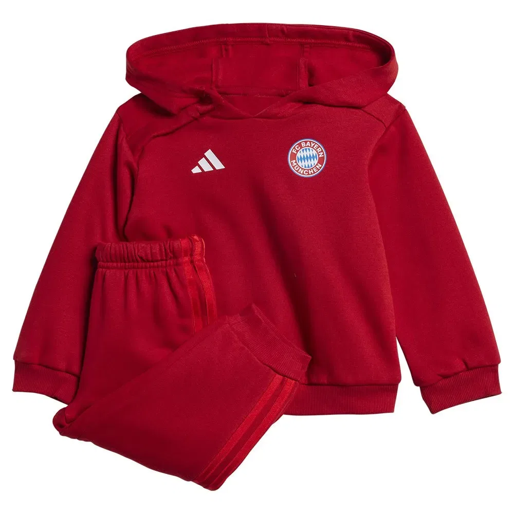Детский спортивный костюм с длинным рукавом FC Bayern Munich 24/25 DNA Adidas, Red