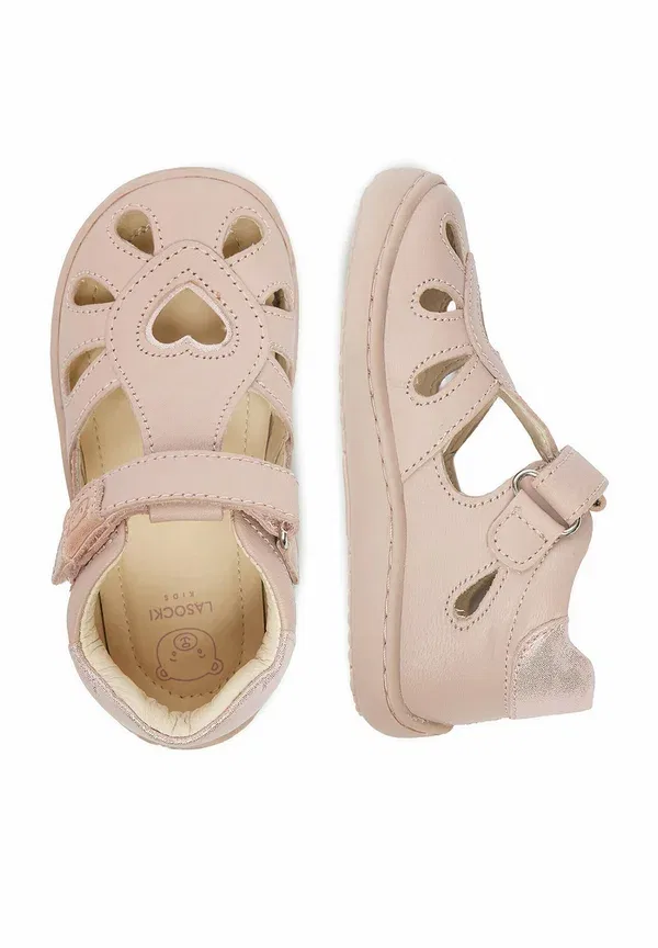 Сандалии кожаные Sandals girl -ceo-ci12-dubai-25 - walking sandals Lasocki Kids, Pink, розовый — фото 2
