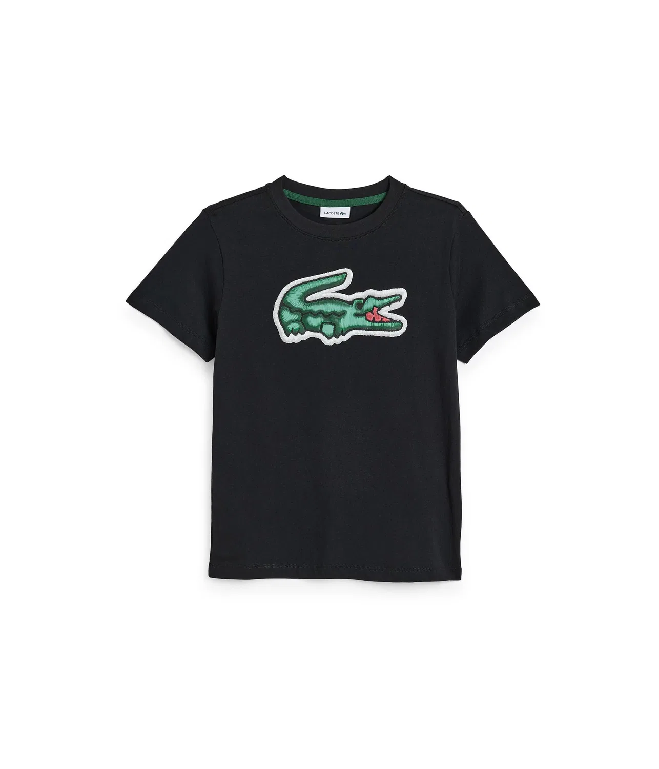 Футболка с объемным рисунком (для детей постарше) Lacoste Kids, Noir