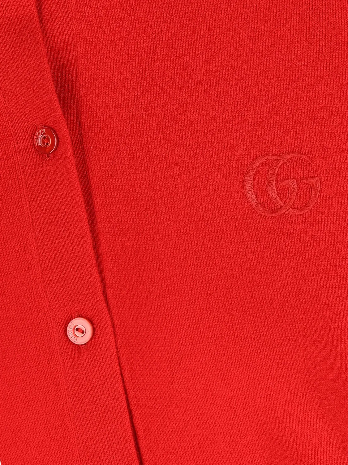 Шерстяной кардиган Gucci, красный — фото 3