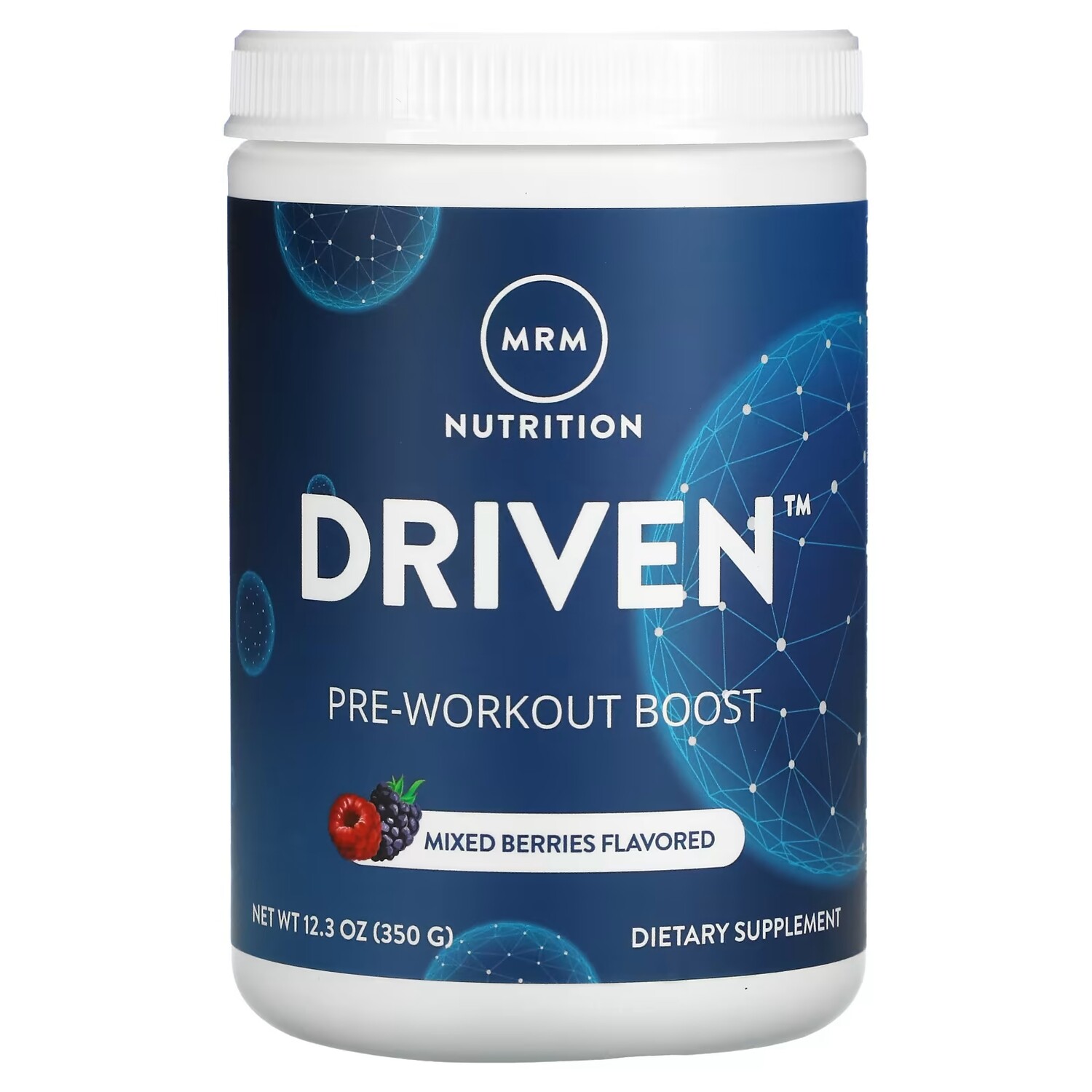 

MRM Nutrition DRIVEN предтренировочная добавка ягоды, 350 г