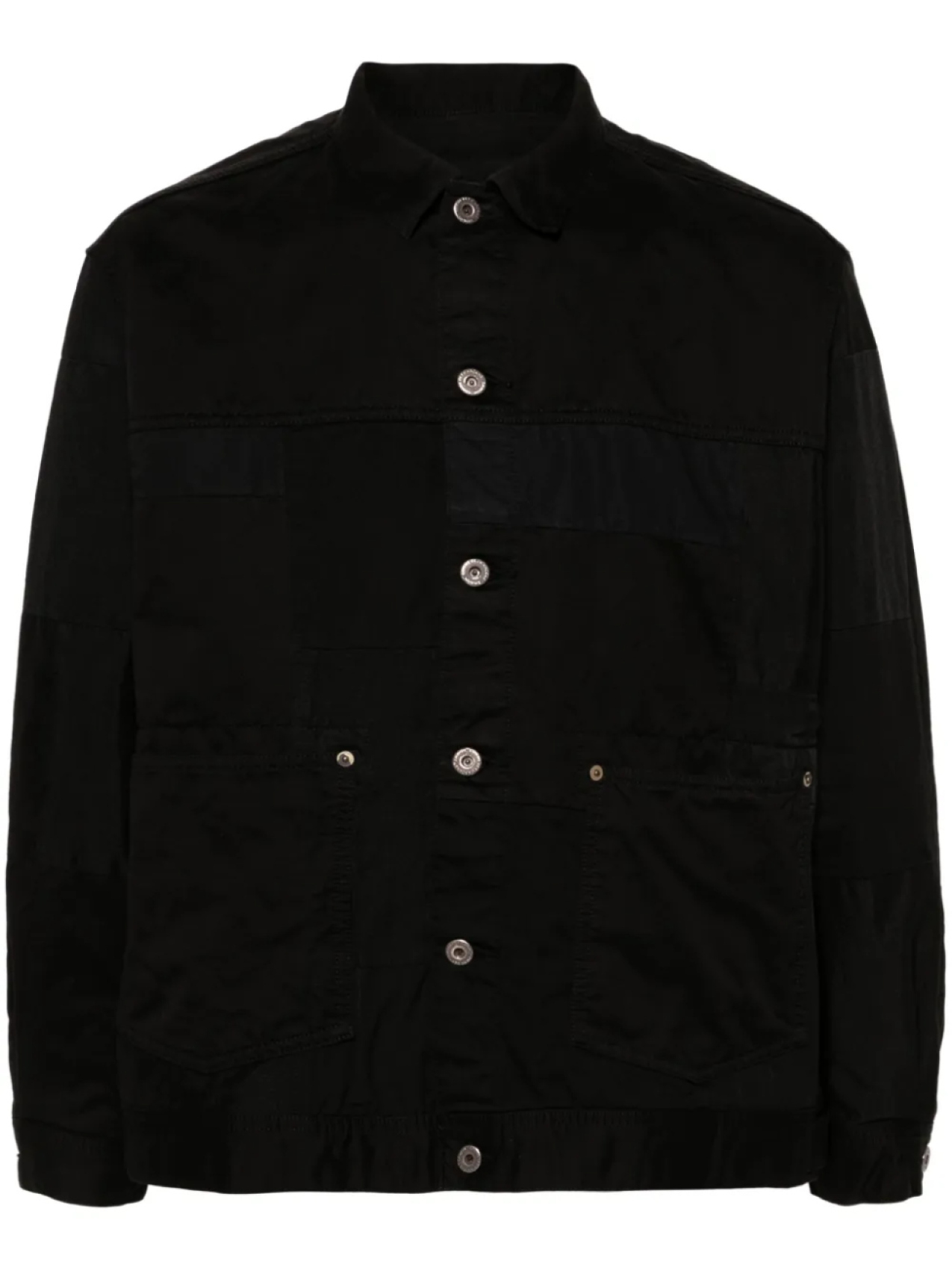 

Comme des Garçons Homme куртка-рубашка со вставками, черный