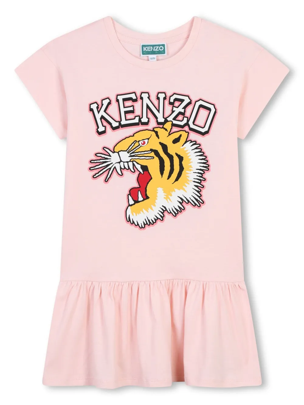 

Платье с принтом Tiger Kenzo Kids, розовый