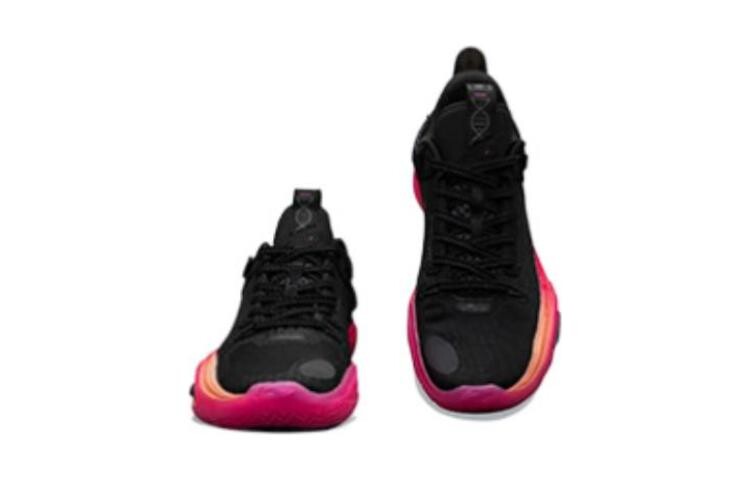 Баскетбольные кроссовки All City 11 Youth Kids, низкие, черные/красные Lining — фото 4