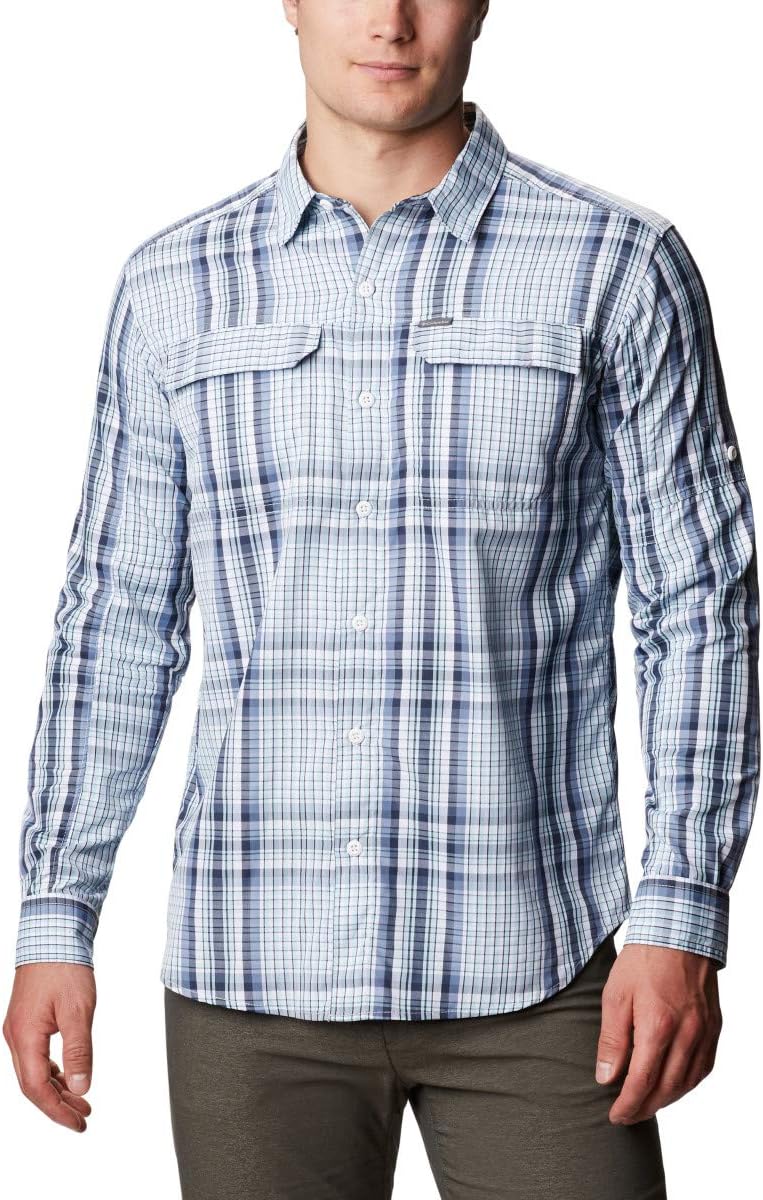 

Мужская рубашка с длинным рукавом Columbia Silver Ridge2.0, Sky Blue Multi Plaid