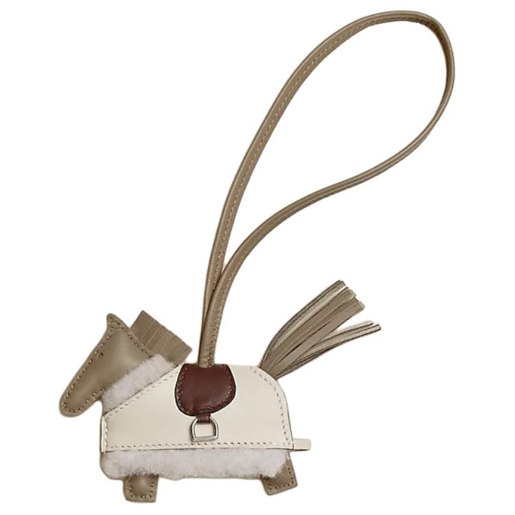 

HERMES Аксессуар Rodeo Milo Lambskin Bag Small Women's Malva & Earth Yellow & Chalk White & Light Beige