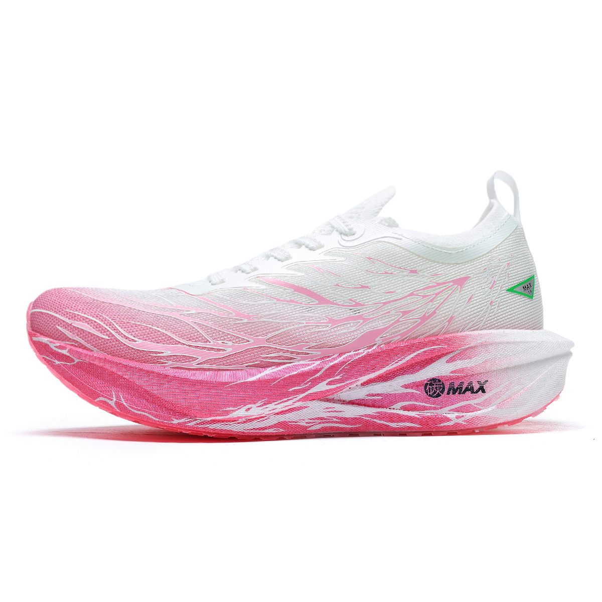 

CALOMAX Унисекс беговые кроссовки низкие белые с вермильоново-розовым, цвет Vermilion Pink