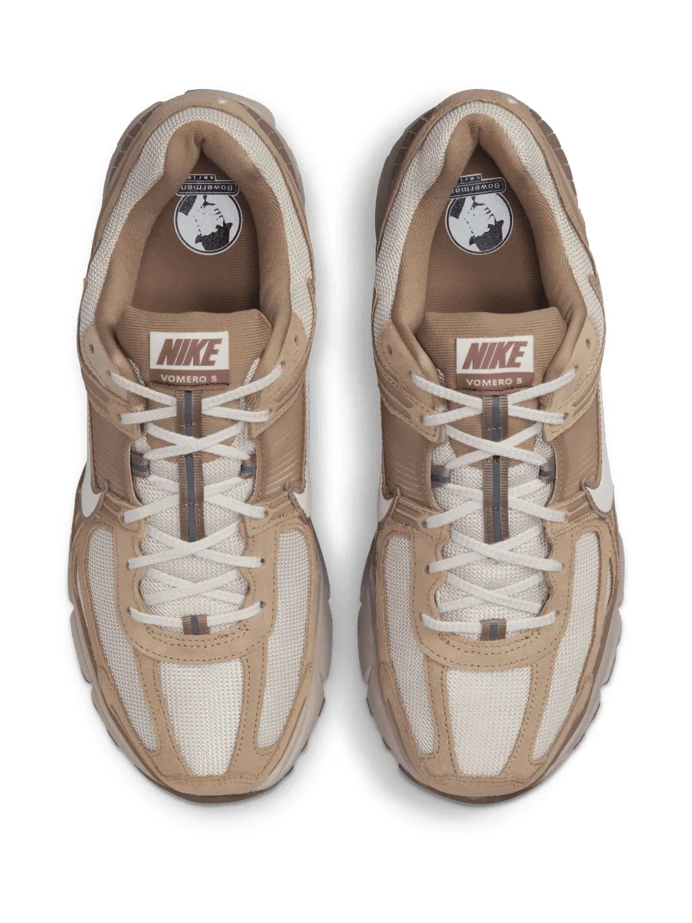 Кроссовки Zoom Vomero 5 Khaki/Light Orewood Brown/Sesame/Phantom Nike, коричневый — фото 2