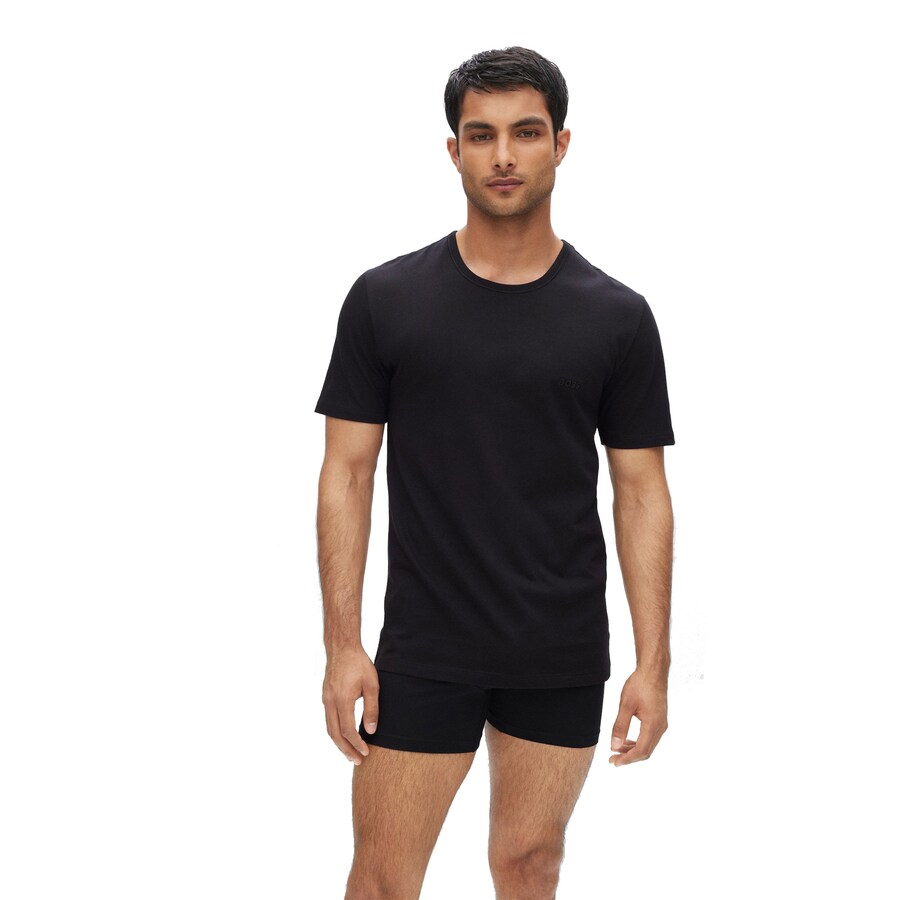 Классическая футболка BOSS Regular fit Shirt, цвет navy/graphite/black — фото 2