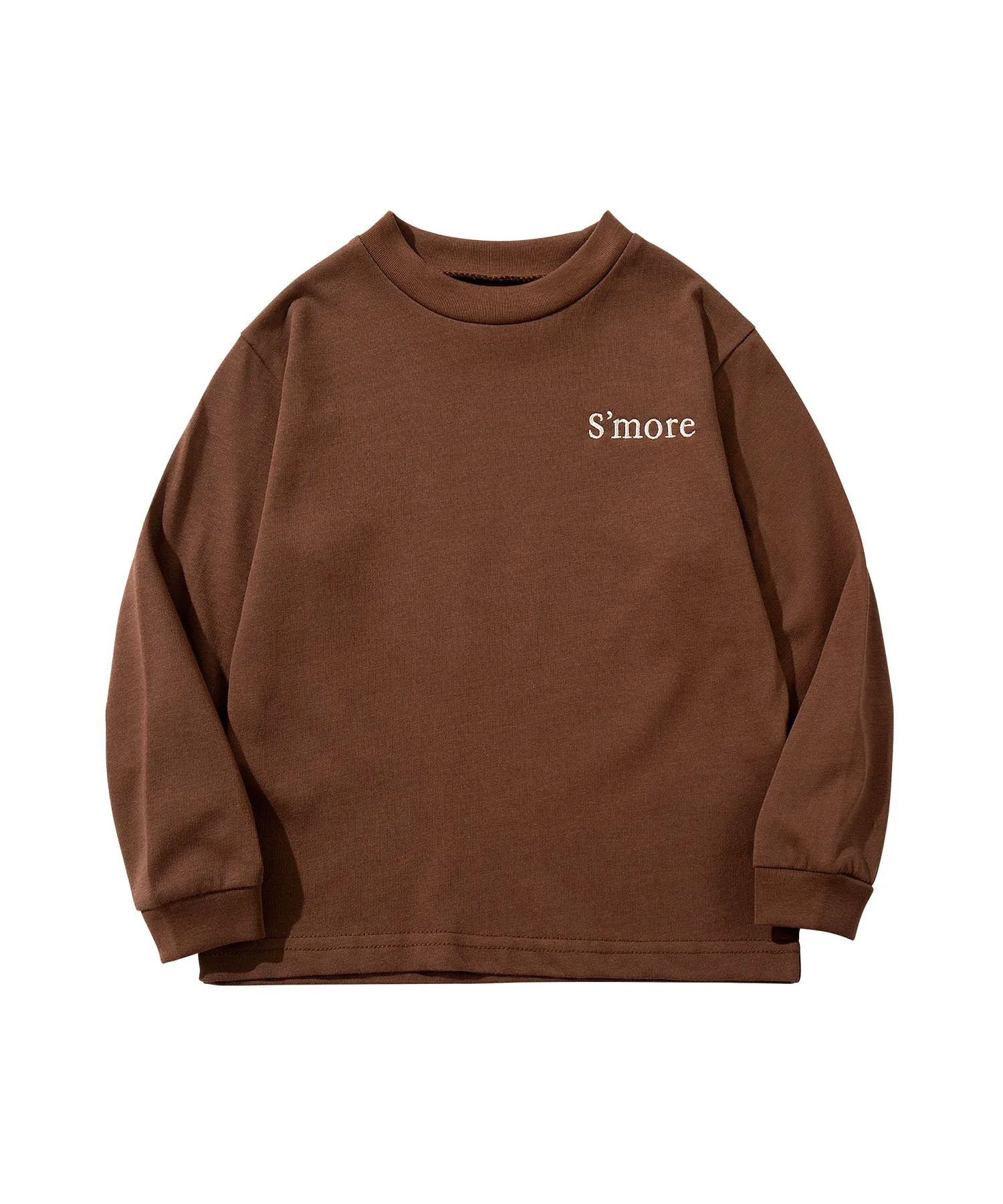 Детская футболка с длинными рукавами S'more/Just Go Out S'More, brown — фото 2
