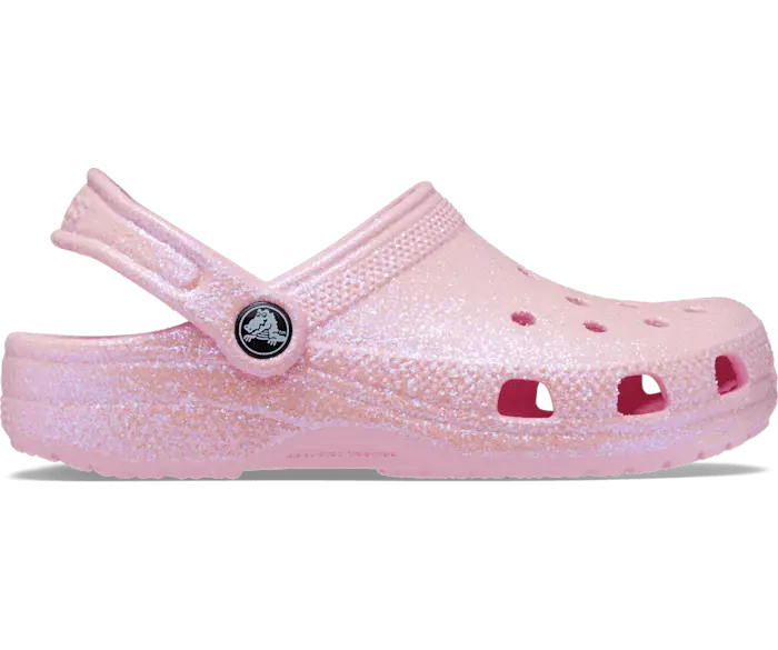 

Классические блестящие сабо Crocs детские, цвет Flamingo