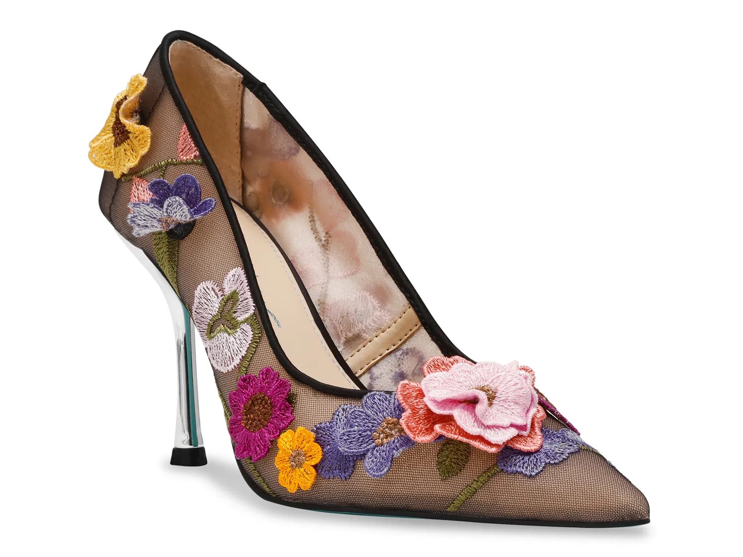 Туфли Betsey Johnson Aimey Pump, Black/Multicolor Floral Print