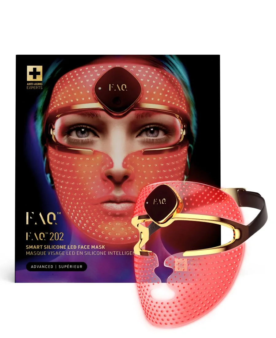 FOREO FAQ 202 Беспроводная силиконовая маска для лица со светодиодной подсветкой и ближним инфракрасным излучением — фото 2