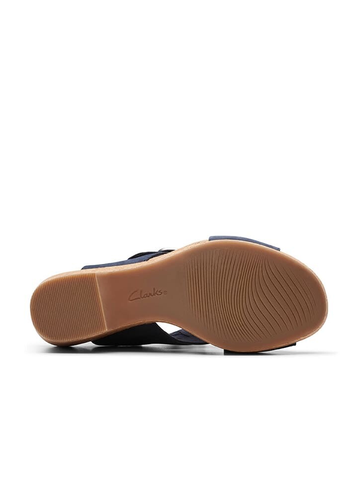 Сандалии на плоской подошве Clarks Leder Sandaletten Giselle Dove, темно-синий — фото 3