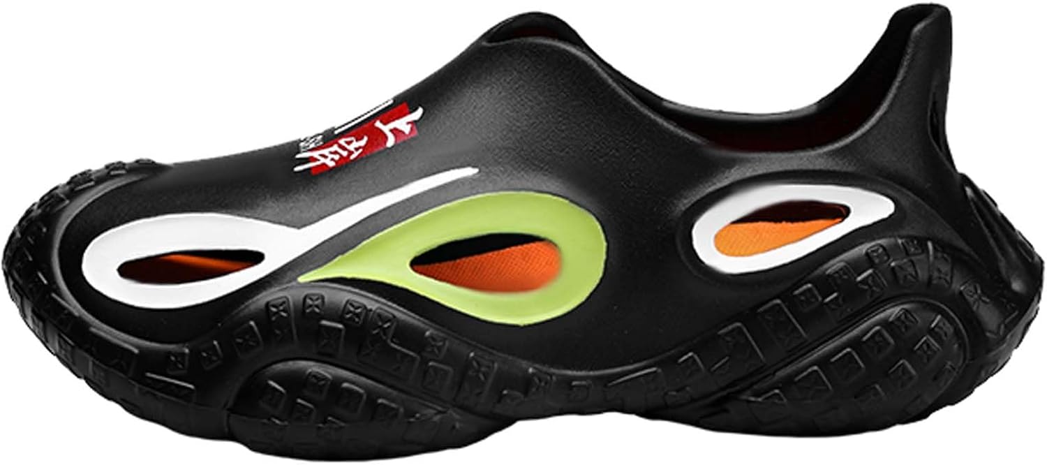 

Сандалии и шлепанцы с отверстиями для мужчин с противоскользящей подошвой для ношения на улице Cyyds, черный