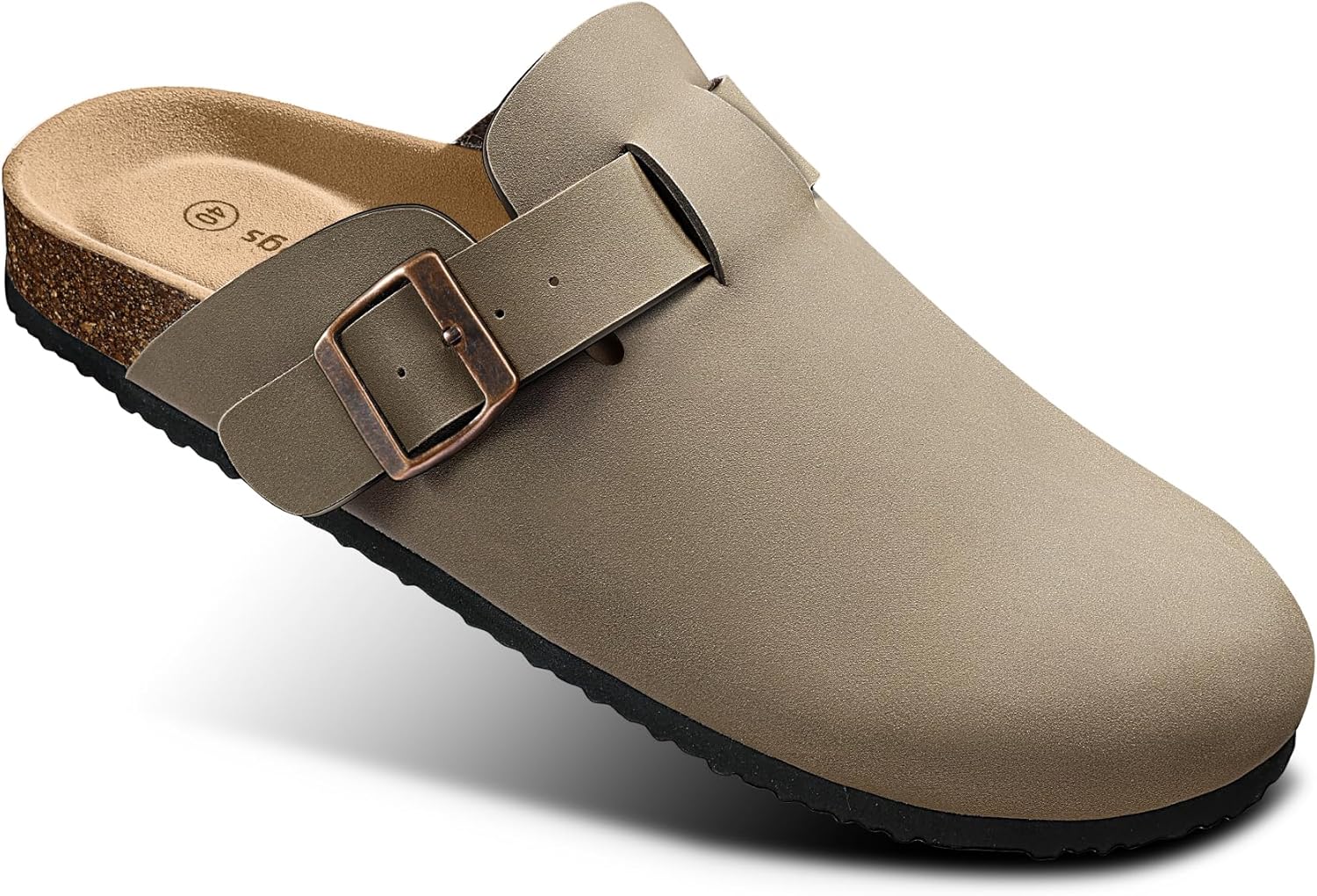 

Женские сабо, мюли, сандалии и тапочки KEMISANT с флисовой подкладкой, унисекс, подошва из пробки с амортизирующей стелькой из вспененной памяти, Camel6224