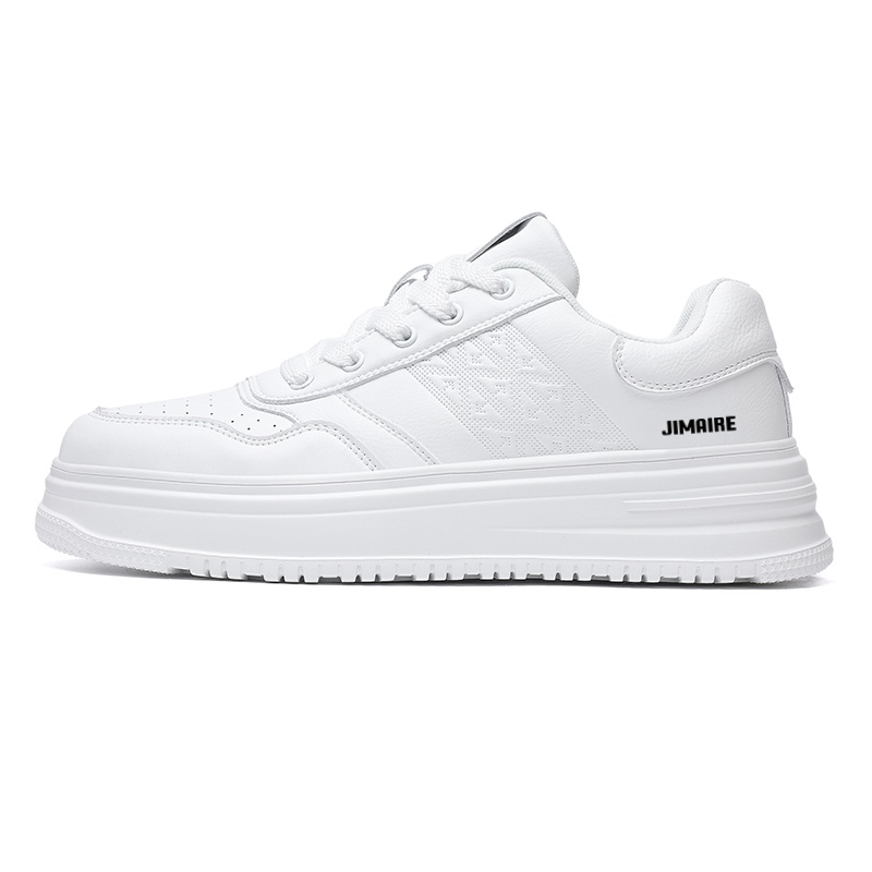 

King Jinmai Мужские низкие скейтерские кеды белые, цвет White