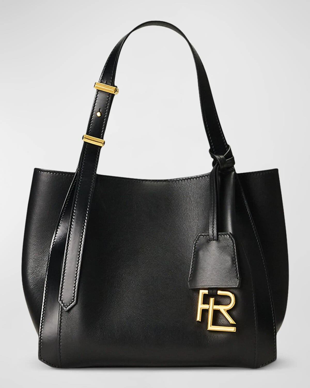 

Миниатюрная сумка-тоут RL 888 из телячьей кожи Ralph Lauren Collection, черный