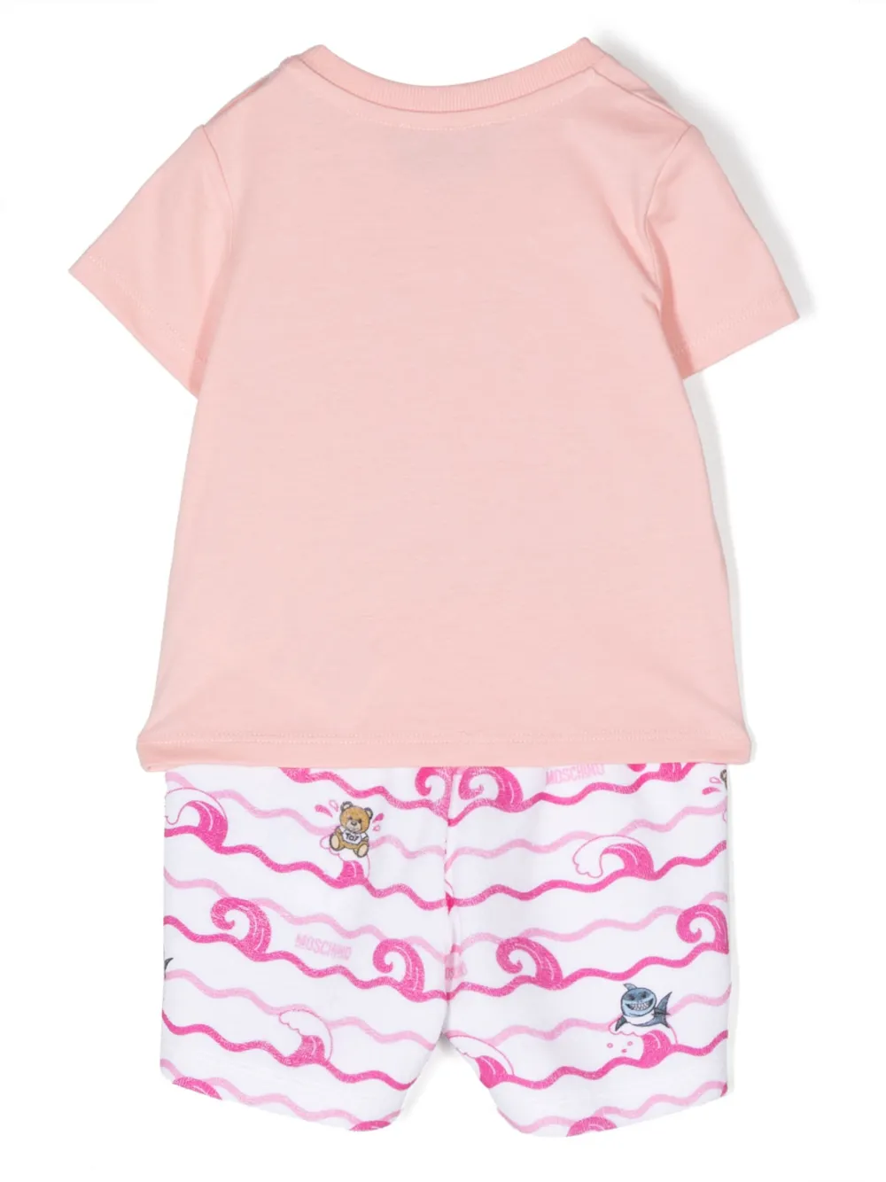 Спортивный костюм с принтом Teddy Bear Moschino Kids, розовый — фото 2