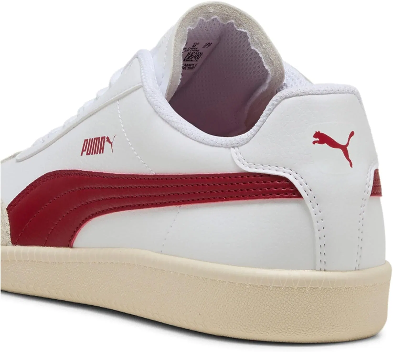 Кроссовки PUMA 9-T унисекс 398174 14, белые с красным — фото 4