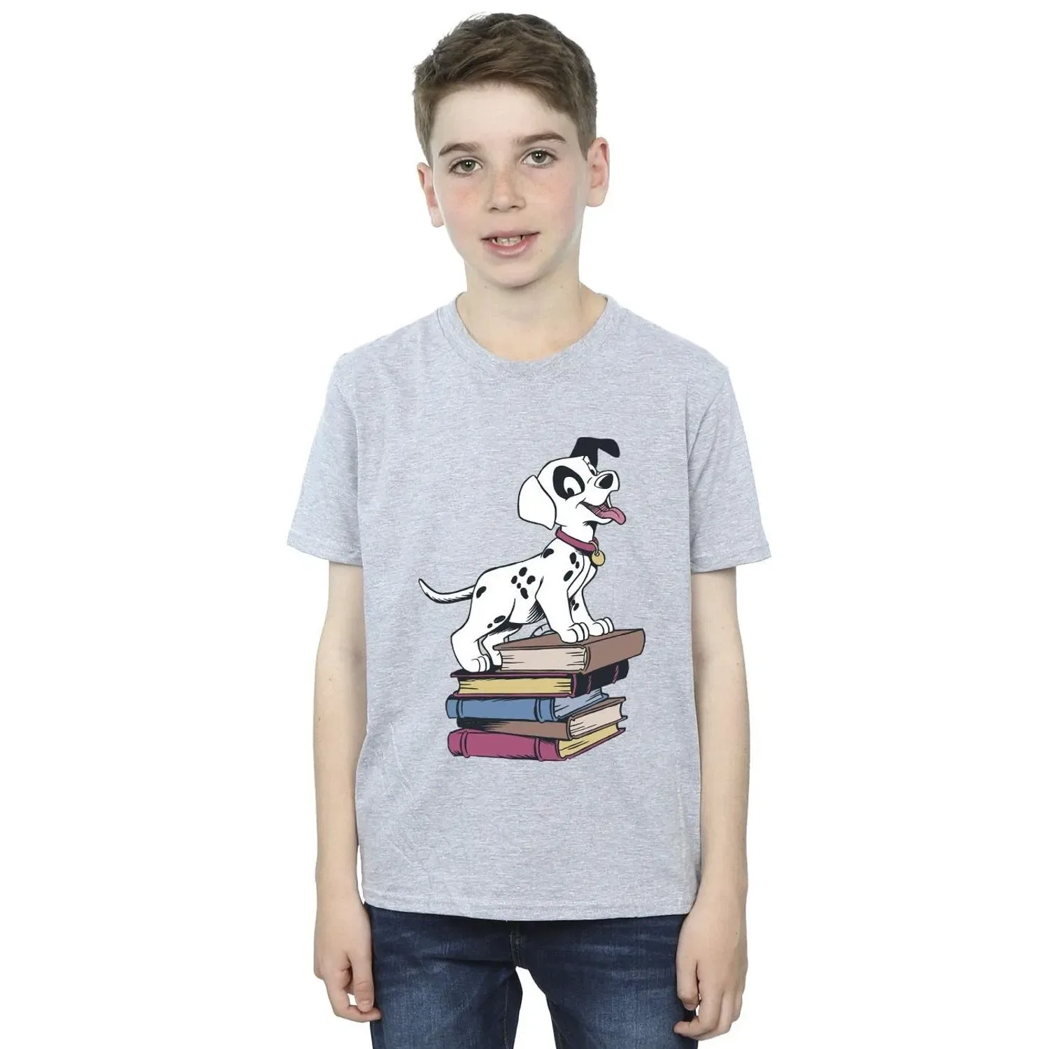 Футболка Disney 101 Dalmatians Books, серый